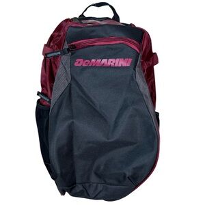 DeMarini Voodoo Junior Black and Maroon Baseball/Softball Backpack NWT